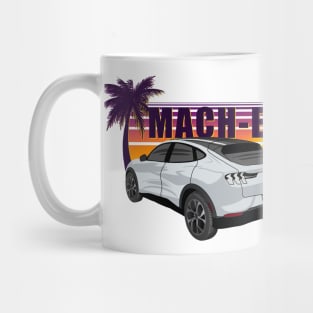 Sunset Mach-E in Space White Mug